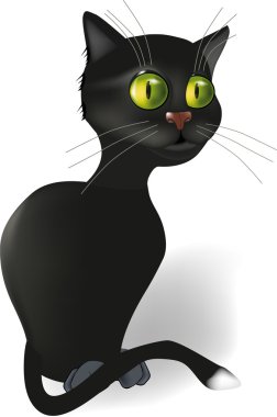 Black cat clipart