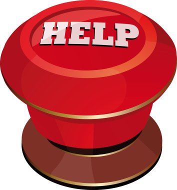 Toggle-switch red help clipart