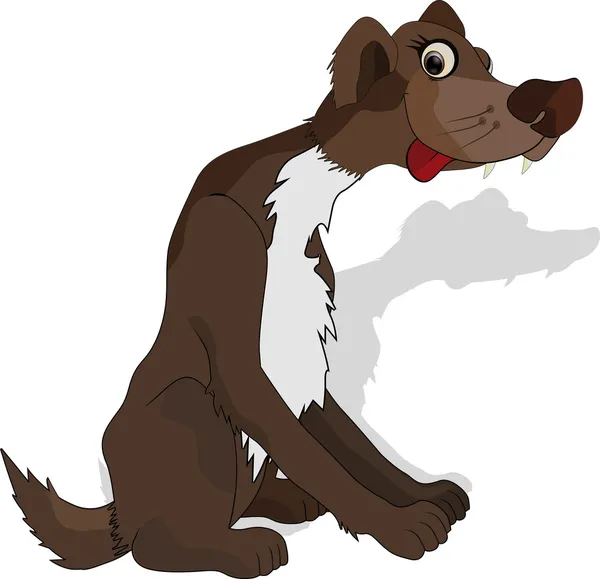 親切な通りない純血種の犬 — ストックベクタ