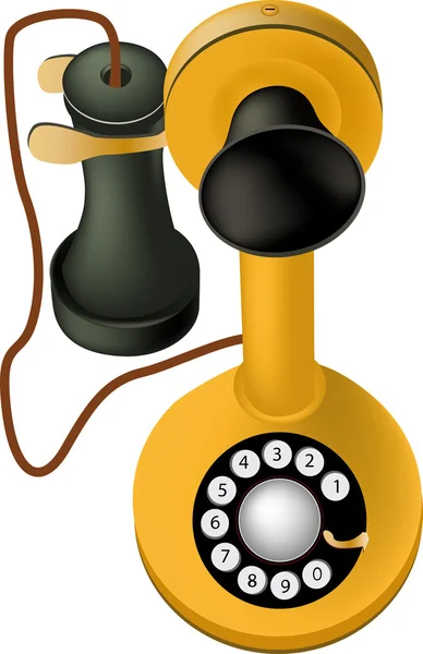 Téléphone ancien — Image vectorielle