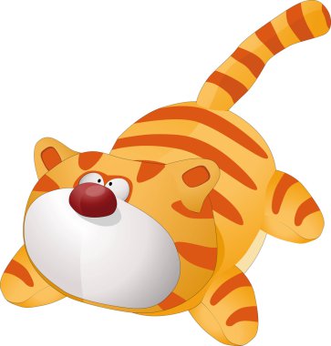 Toy cat clipart