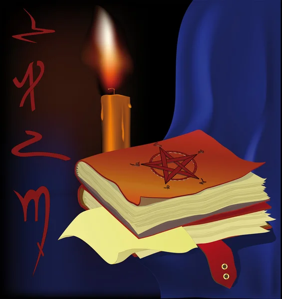 Βιβλία ένα κερί — Διανυσματικό Αρχείο