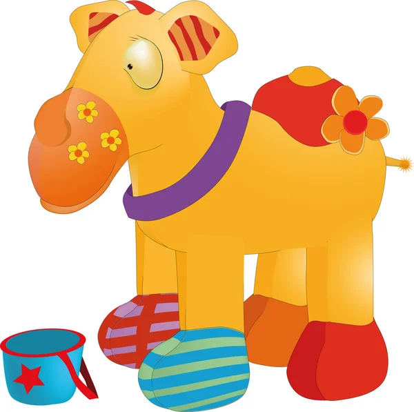 Camelo de brinquedo —  Vetores de Stock