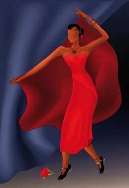 Spanish dance clipart