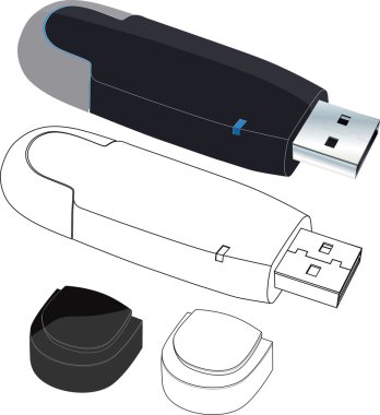 Flash drives clipart