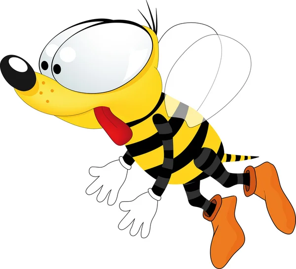 Bee from a fairy tale — Stock Vector