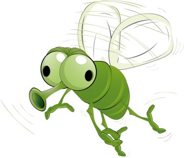 Green insect clipart