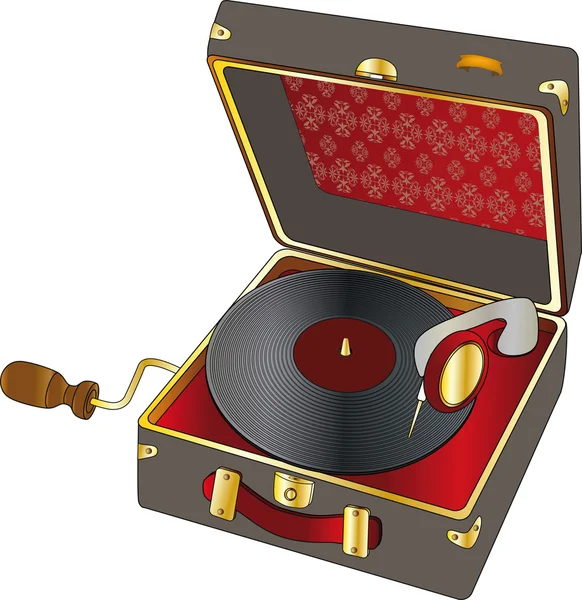 Record player — Stock Vector