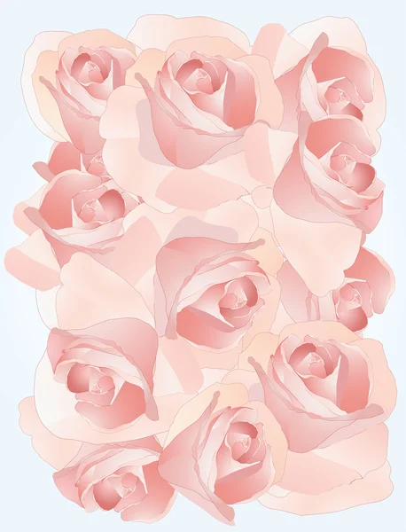 Contexte des roses — Image vectorielle