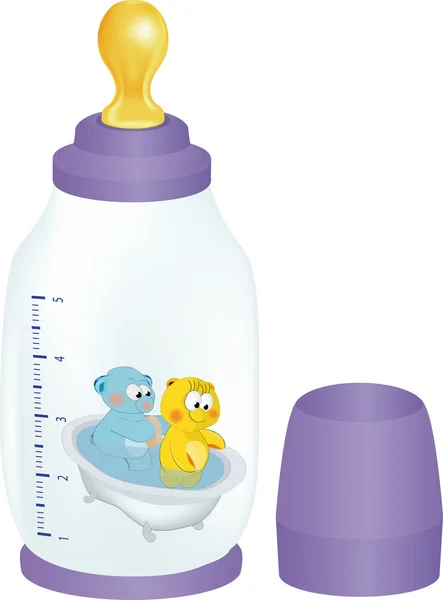 Kleine Flasche für Kinder — Stockvektor
