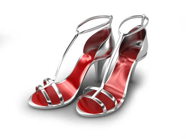 Sandália vermelha — Fotografia de Stock