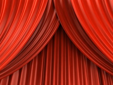 Kırmızı tiyatro perdesi