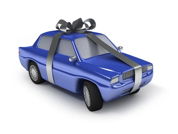 Настоящее голубое авто — стоковое фото