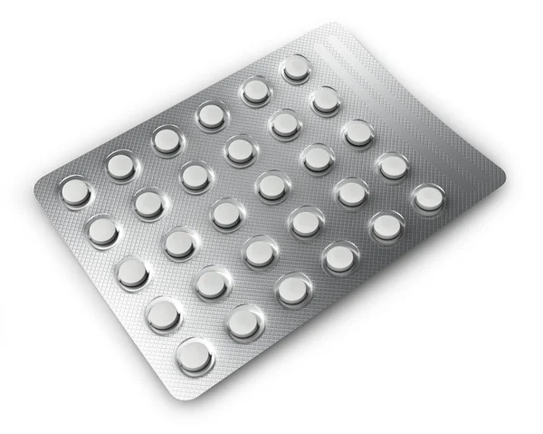 stock image Blister pack containing medical pills