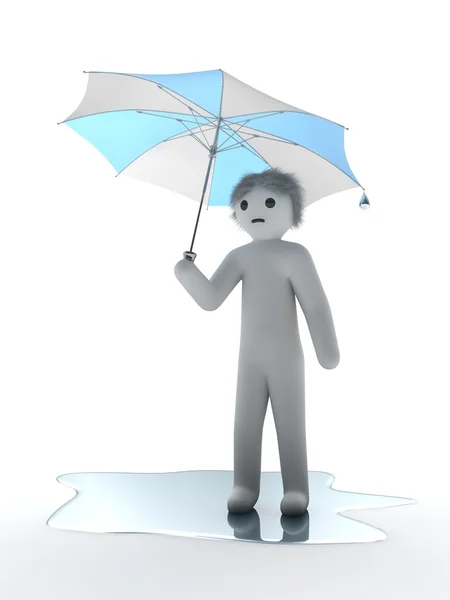 stock image Man with umbrella