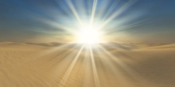 사막의 태양 — 스톡 사진