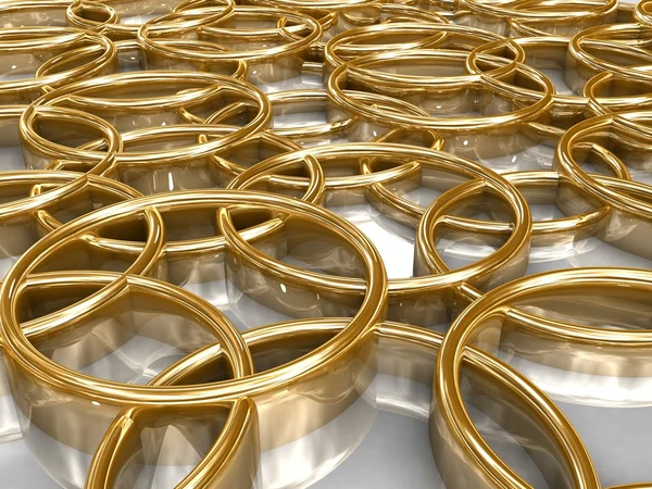 Goldene Ringe — Stockfoto