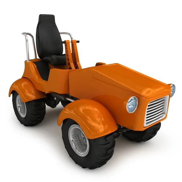 Traktor oranye — Stok Foto