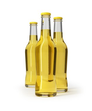Yellow bottle clipart