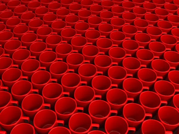 빨간 컵 패턴 — 스톡 사진