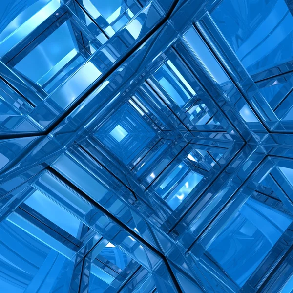 Blue cube background — Stock Photo, Image