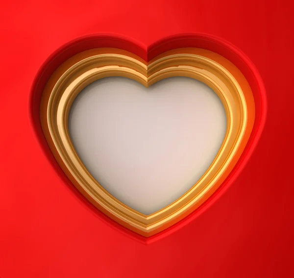 Färgade hjärta — Stockfoto