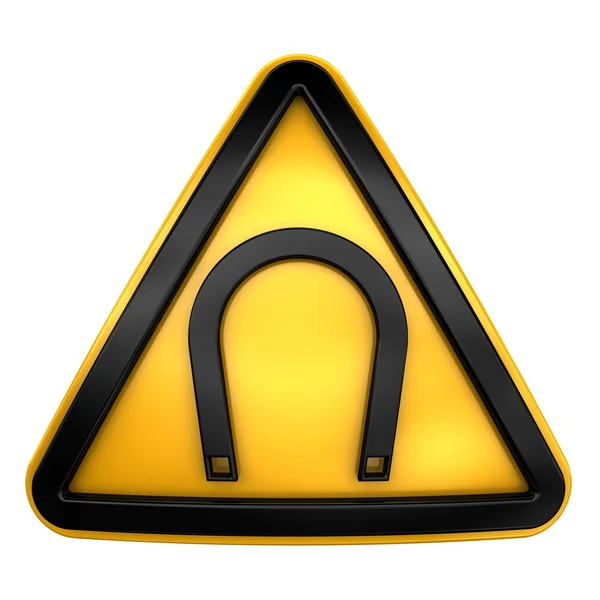 Manyetik tehlike işareti — Stok fotoğraf