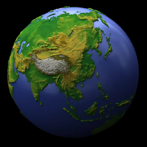 惑星の地球、アジア — ストック写真