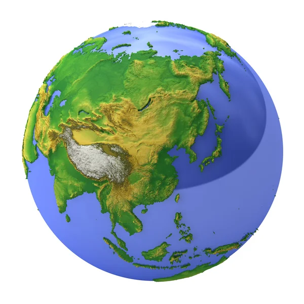 行星地球亚洲 — 图库照片