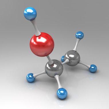 Ethanol molecule clipart