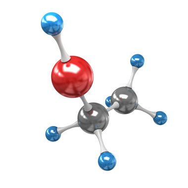 Ethanol molecule clipart