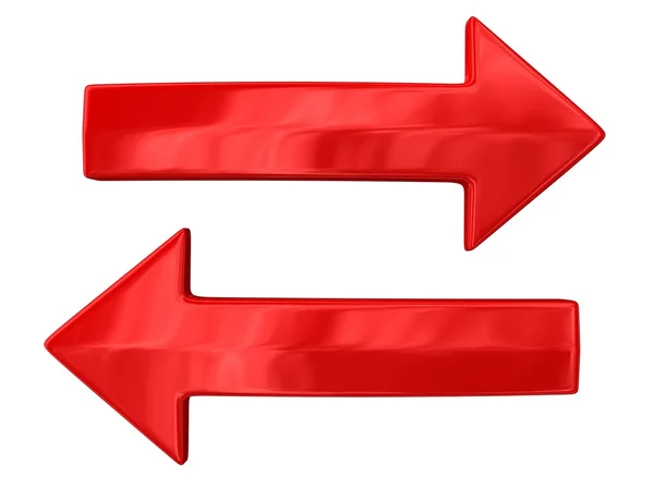 Two arrows 3d — Stock Photo, Image