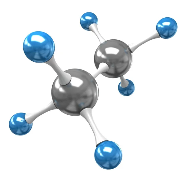 Etanová molekula — Stock fotografie