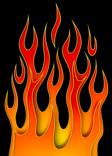 Vuur en vlam — Stockfoto