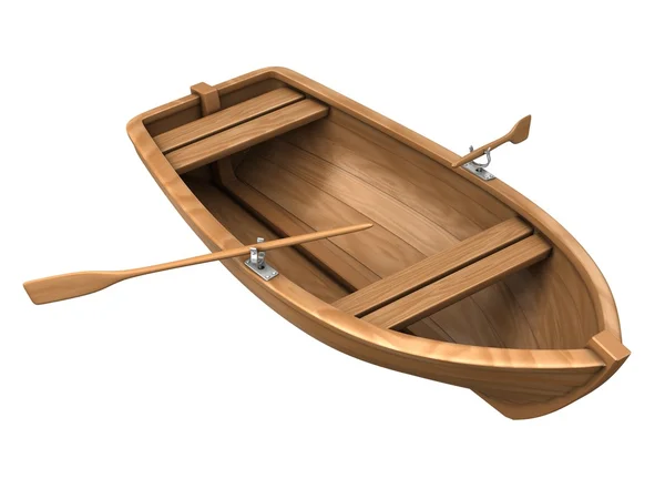Wood boat Stock Photo