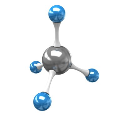 Methane molecule clipart