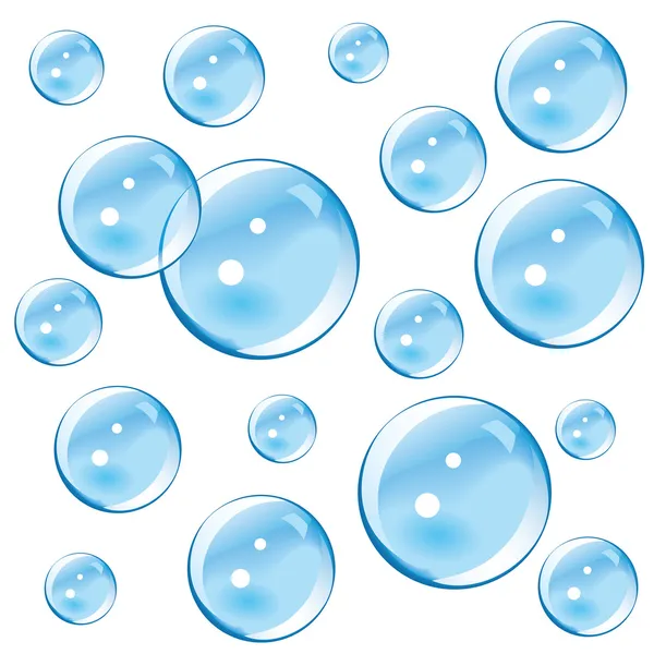 Blauwe bubbels — Stockvector
