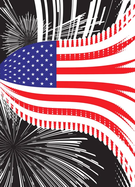 Amerika Birleşik Devletleri vektör bayrağı — Stok Vektör