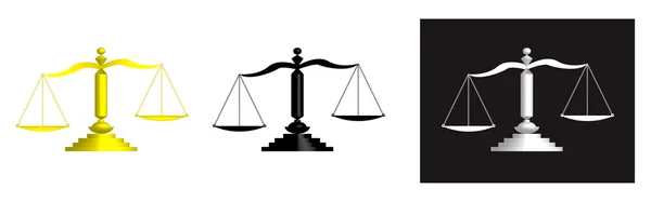 stock vector The scale of justice
