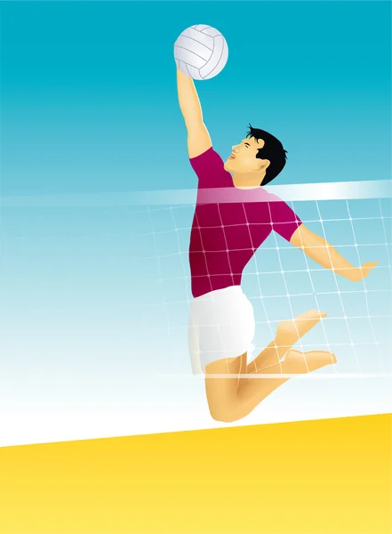 Volleyball Player — Stock Vector
