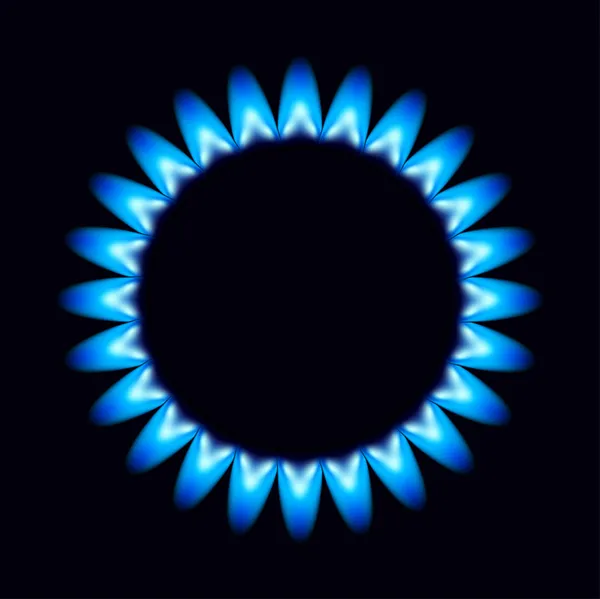 Vektorové plameny plynu — Stockový vektor