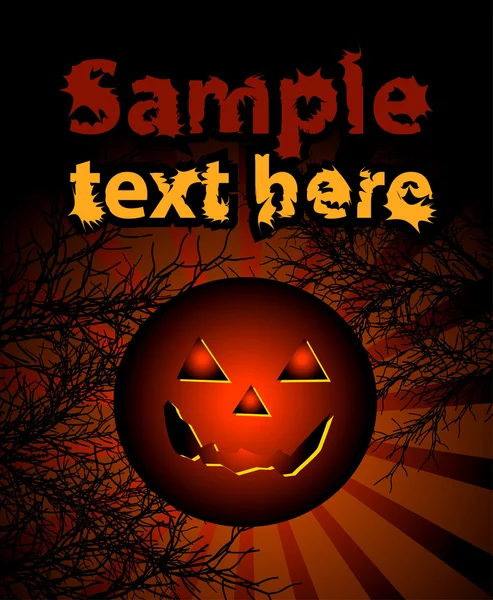 Halloween pozadí, vektorový illustratio — Stockový vektor