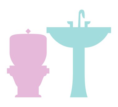 Bathroom set clipart