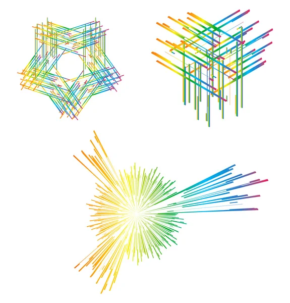 Lignes vectorielles abstraites — Image vectorielle