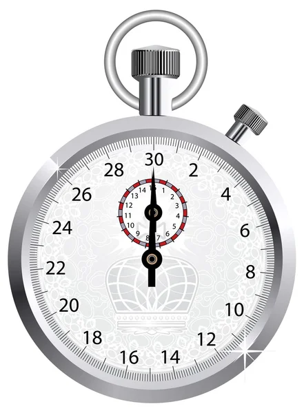 Vecteur couronne chronomètre — Image vectorielle