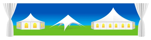 Illustrazione tenda vettoriale — Vettoriale Stock