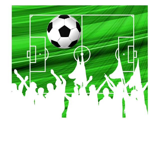 サッカーのベクトルの背景 — ストックベクタ