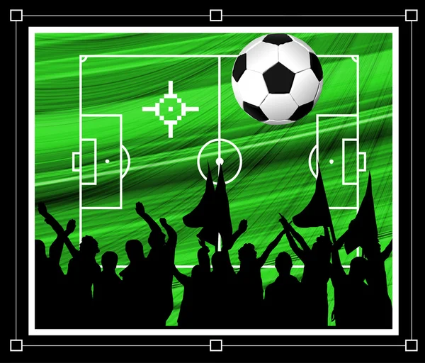 Fond de football vectoriel — Image vectorielle