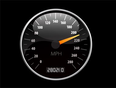 Speedometer Vector illustration clipart