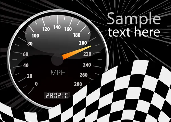 Illustration vectorielle du compteur de vitesse — Image vectorielle